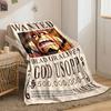 Wanted Poster Parody Blanket Design Print Blanket Soft and Cozy Perfect for the Living Room Bed Sofa or a Nap,gift