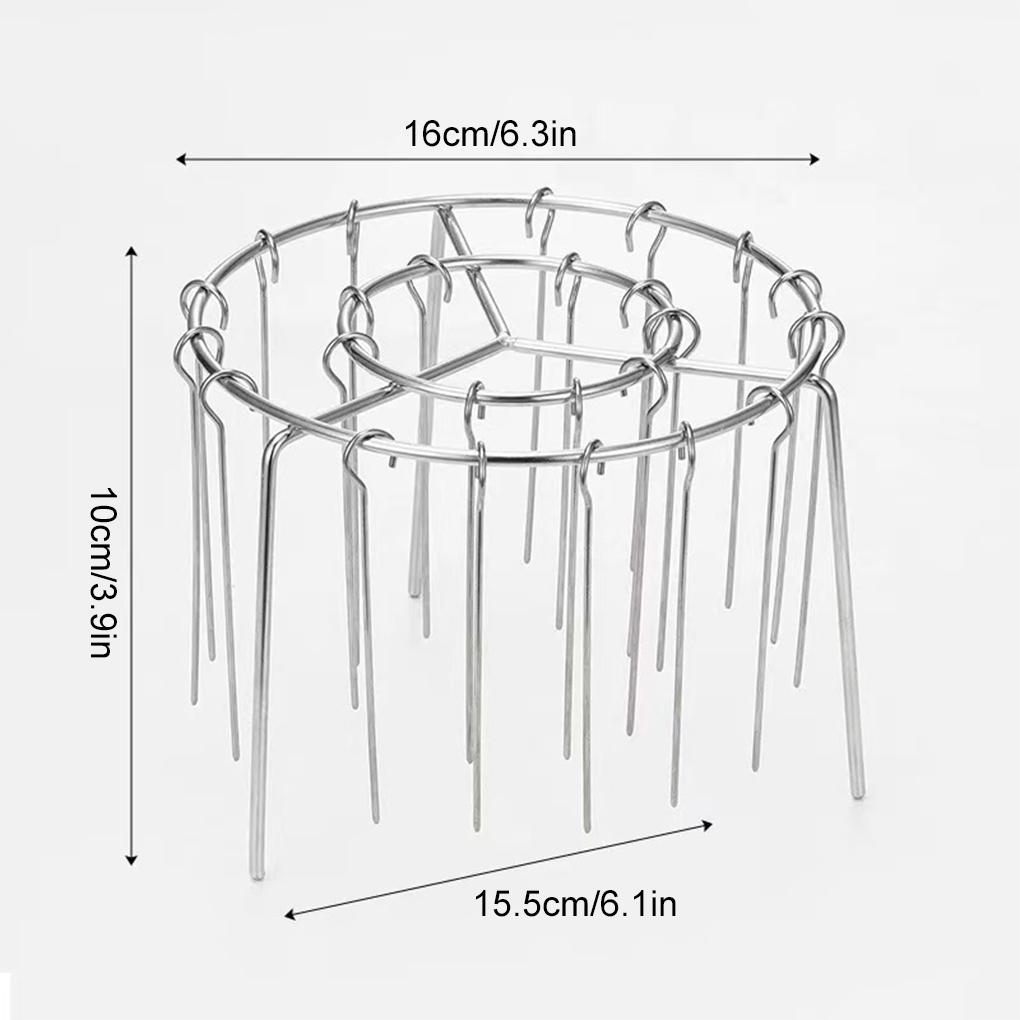 Vertical Grill Stainless Steel Rack For Air Fryer Skewer BBQ Accessories Bread Pan Baking Tray