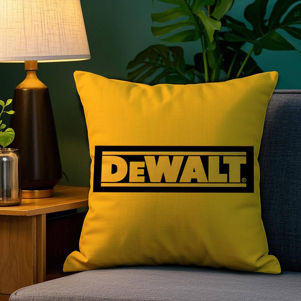 Tool Box D-DeWalt Pillow Case Plush Fabric Soft Double Sided Print Sofa Cushion Cover Throw Pillow Covers