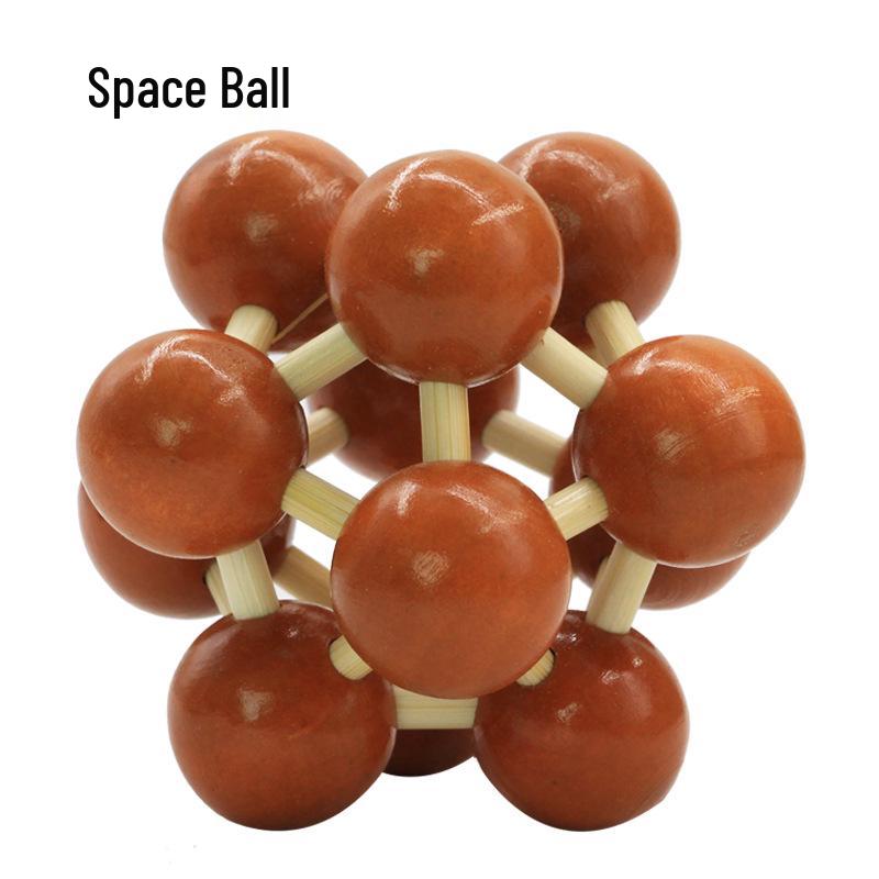 100-Piece Kongming Lock Wooden Puzzle Set for Kids and Adults