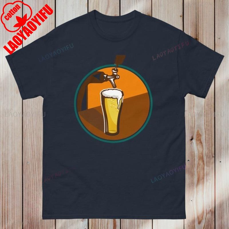 Craft Beer TShirt Cotton Short Sleeve Summer Casual Draft Enthusiast Comfy Oneck Tee Custom Made Unisex Gift for Men Women