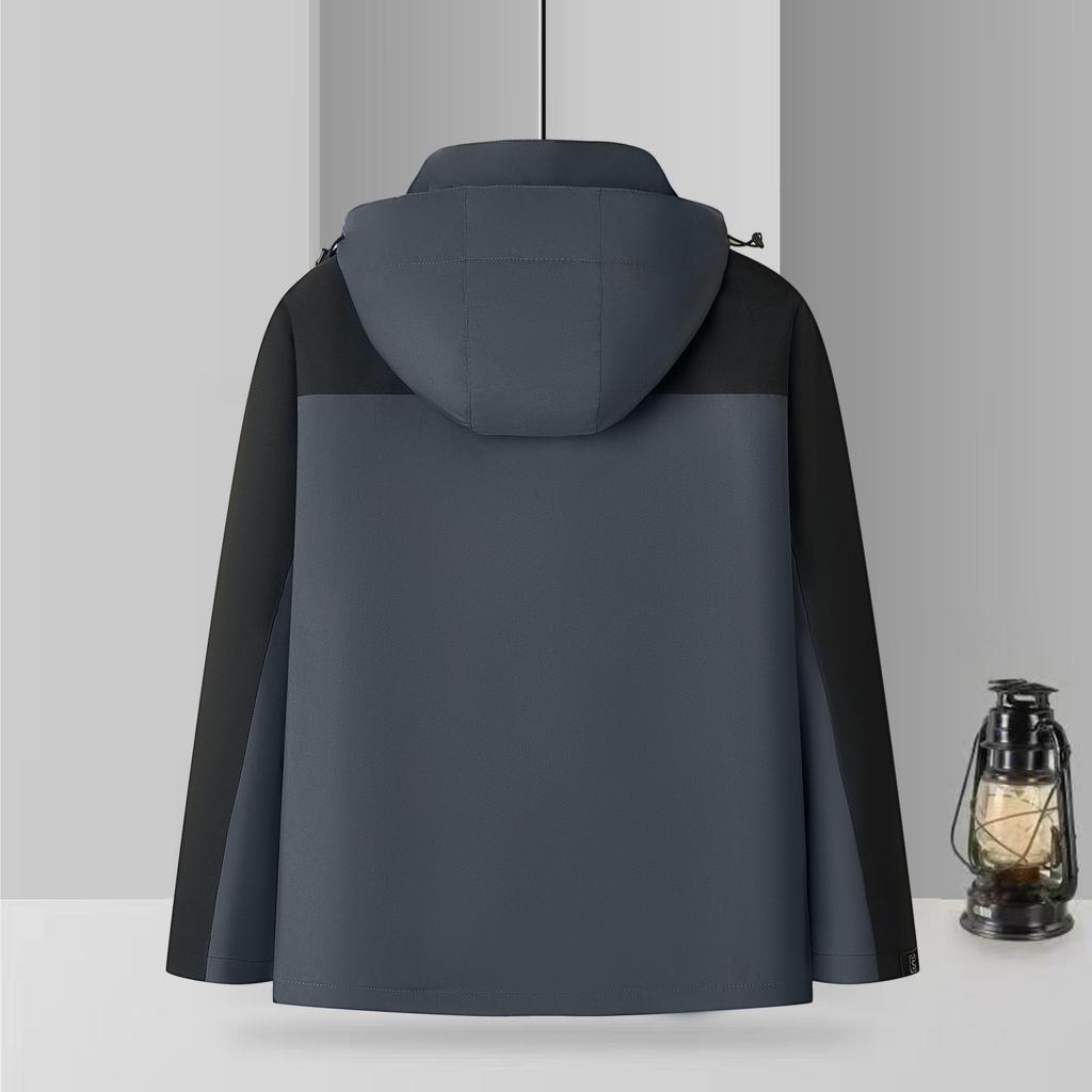 Thickened Silver Fox Velvet Three-in-one Waterproof and Windproof Camping and Mountaineering Detachable Overalls