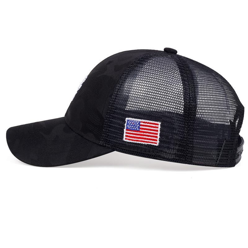 Black Camouflage Nyc1985 Embroidery Baseball Net Caps Spring And Summer Outdoor Adjustable Casual Hats Sunscreen Hat