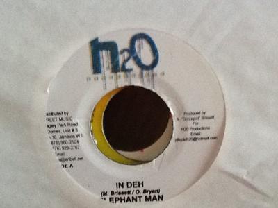 7-Zoll-Schallplatte ELEPHANT MAN / I-OCTANE - In Deh / Jeans NONE H2O Productions Jamaica Reggae, Ska & Dub Gebraucht