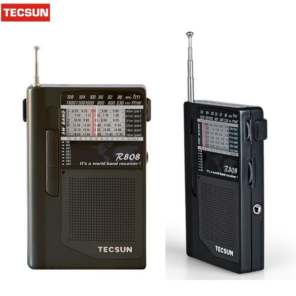Portable R Radio Portable R-808 Radio High Sensitivity Receiver MW / SW Radio Multiband ...