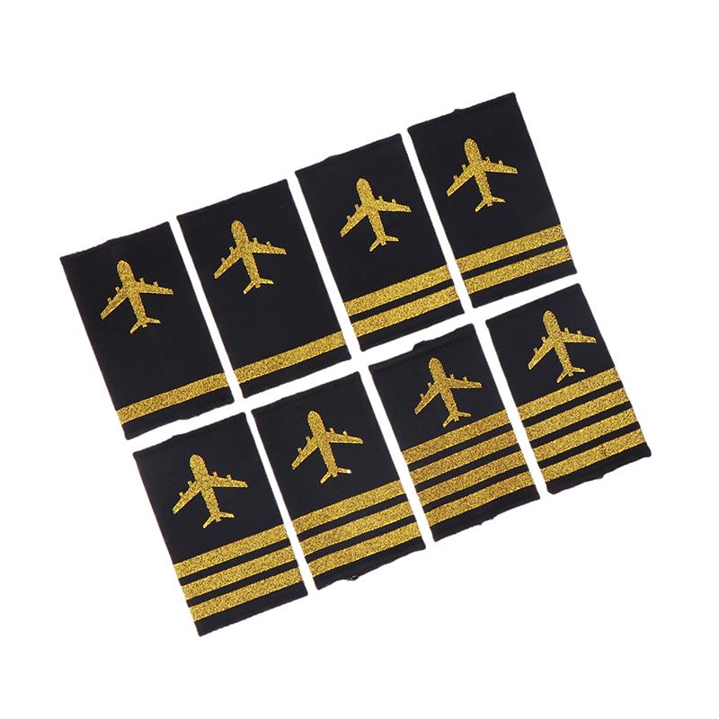 1 para Dekoracja odzieży Epolety Profesjonalni Piloci Mundur Epolety Rzemiosło Naszywki na ramię DIY Dekoracje do ubrań Akcesoria