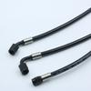 Part2 Black 3AN -3 Stainless Braided Brake Line Clutch Flexible Tube Fuel Turbo Hose Freno Tubi Universal Hydraulic -03 Hose