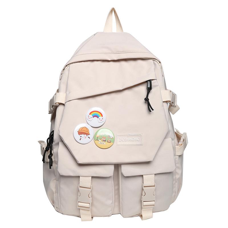 Schoolbag Schoolbag Female Korean Version High School College Student Trendy Backpack Large Capacity with Junior High School Student Casual Computer