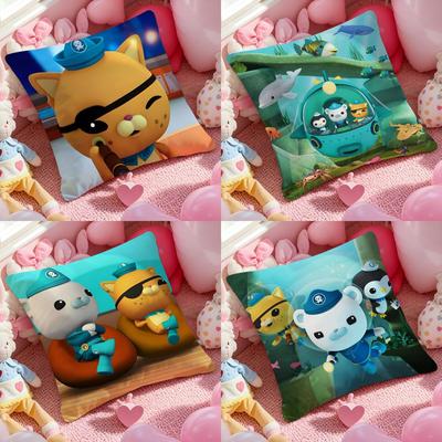 Cushion Cover Anti-dustmite Pillowcase Invisible Zipper Silky Short Plush Sofa Cushion Cover Divine Seal Throne