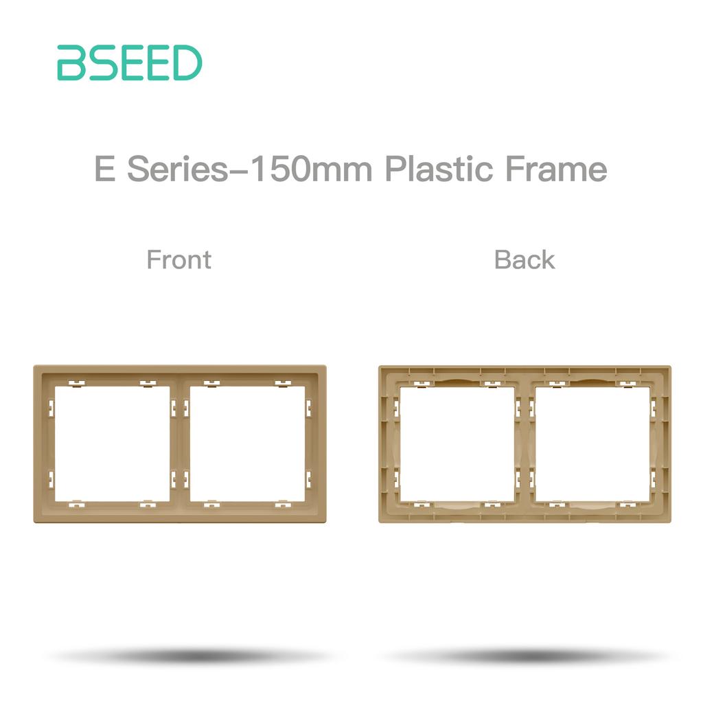 BSEED DIY Button Curtain Switch Module EU Socket With Waterproof Cover Part Large Switch Plastic Frame Combination E Series