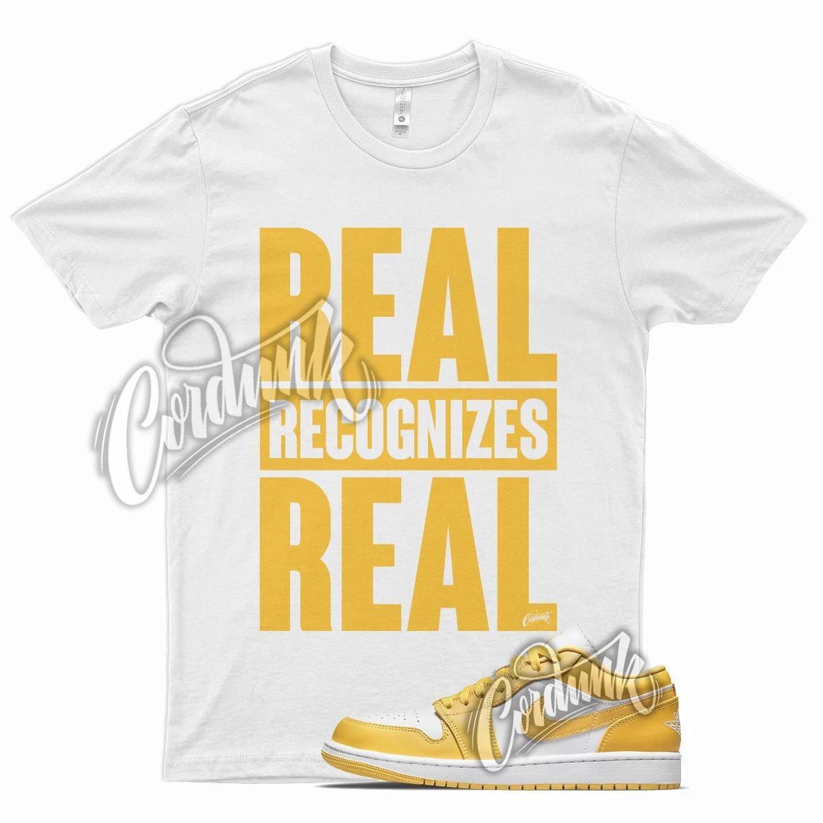 

White RRR T Shirt for J1 1 Pollen Yellow University Gold SB Overbreak S