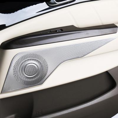 Für Kia Carnival -2023 Silber Stahl Innentür Lautsprecher Rahmen Abdeckung Innentür Lautsprecher Rahmen Tür Lautsprecher Ring Abdeckung