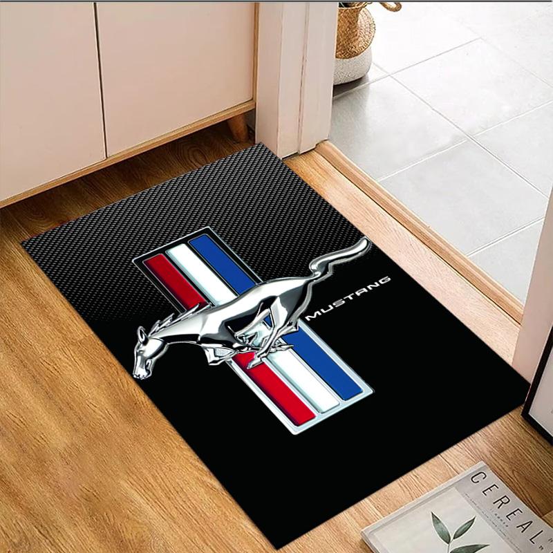 1PC Mustang Carpet Floor mat, Anti-slip mat Chair rug For livingroom,Bedroom, doormat home decor Gift Christmas Gifts