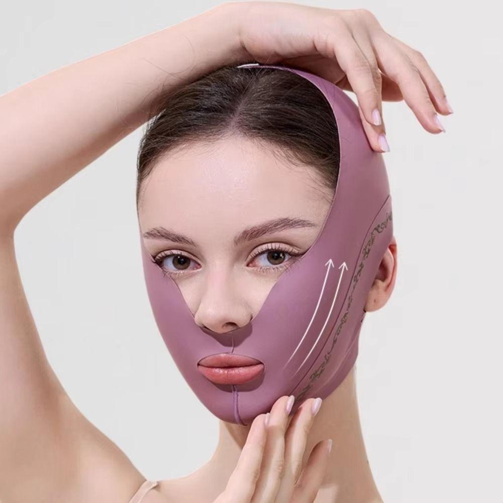 Facial Massage Face Slimming Bandage Breathable Chin Cheek Lifting Belt Face Lift Up Strap Women
