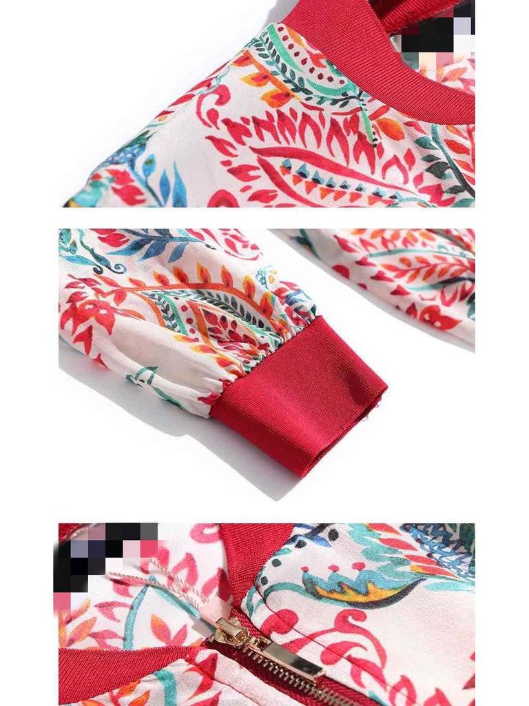 Versatile Women's Sun-Proof Lightweight Plus Size Printed Baseball Jacket - Summer Casual Trendy Cardigan for Mothers