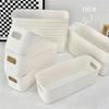 5pcs Multifunctional Plastic Storage Box Makeup Organization Tools Perfume Organizer Household Cosmetics Rectangular Basket