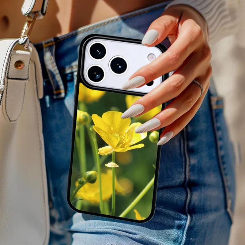 Flowers 1 Buttercups Phone Case For iPhone 17 Air 14 15 13 12 Max Cover For Apple 14 15 16 16e 11 Pro Max Plus Coque