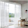 Perforated Retro Knitted Style Embroidered Lace Chiffon Pretty Thin Curtains