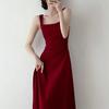 Summer Slimming Spaghetti Strap Red Dress – Everyday Wear