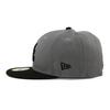 [New Era] 59FIFTY Atlanta Braves [MLB TEAM-BASIC FITTED CAP] ATLANTA BRAVES 5950 Klobouk Šedá Černá (7-12 (Cca. 59,6 cm)) [Použitý]