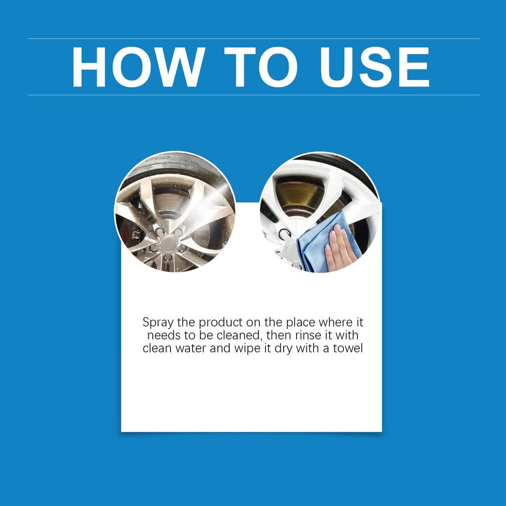 RAYHONG Car Rust & Stain Remover Spray - Gentle Cleaning & Prevention Solution