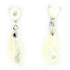 Les Trésors De Lily [G9007] - Silver 'Eva' Mother-of-Pearl Earrings
