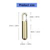 Multipurpose Keychain Pills Holder Durable Brass Pills Case Keychain Mini Capsules Storage for Camping and Hiking