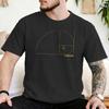 Maglietta Spiral Fibonacci Rapporto Aureo per Unisex Unisex Cotone Puro Maglietta Umoristica Maglietta Geek Matematica Manica Corta Top Estate