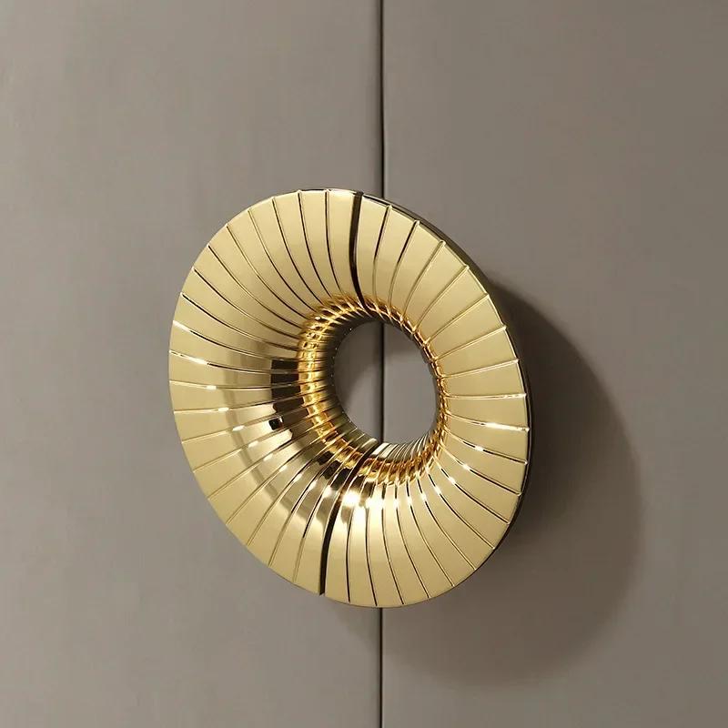 1pc Simple Half Round Kitchen Cabinet Handles Zinc Alloy Paired Cabinet Door Drawer Wardrobe Door Handles for Furniture 1PCS