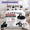 Michael Jackson Bedding Set Breathable Duvet Cover with Pillowcases Decorative Bed Linen for Bedroom Home Decoration Birthday Gift