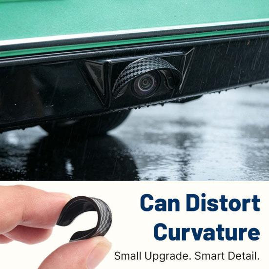 Side View Mirror Protection Backup Camera Rain Cover for Ford Maverick 2022-2026, Rearview Guard Sun Visor Shield, Carbon Fiber Pattern Soft