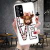 Cute Highland Cow Soft Phone Case For Samsung Galaxy A12 A22 A32 A52 A72 A02S A51 A50S A71 A70 A31 A20S Note 20 Ultra S10 A10S G