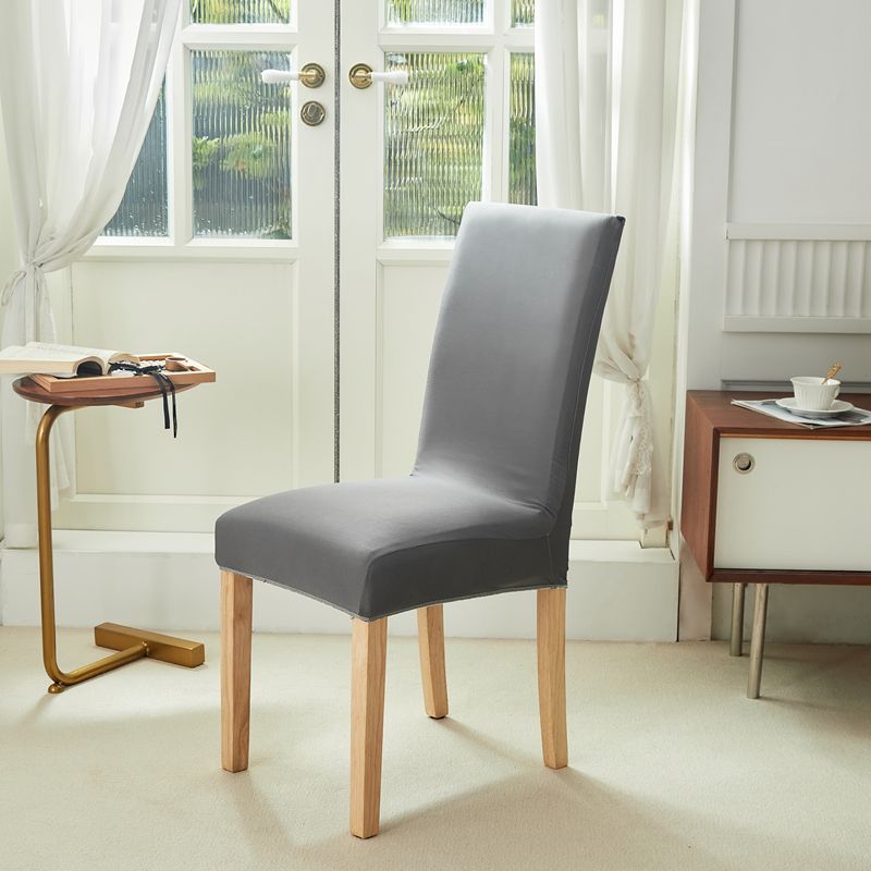 Stoltrekk fire sesonger universal spisestuestoltrekk elastisk krakksett i ett stykke bord og stoltrekk ryggpute setepute