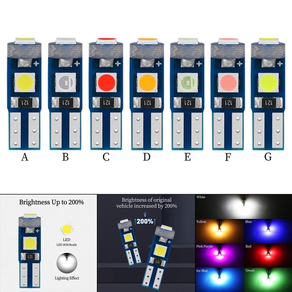 Car Interior 5 3030 3SMD Indicator Fits for Board Lights