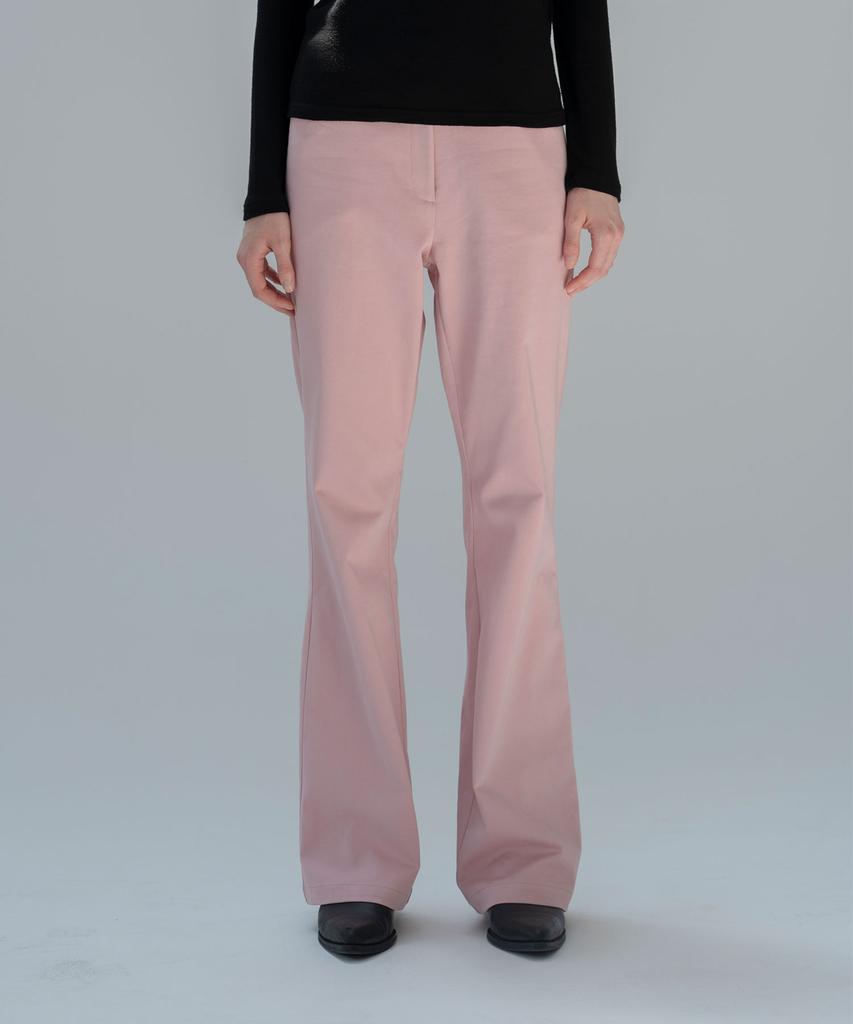 Mosyupamosyu Semi-Bootcut Pants [Pink]