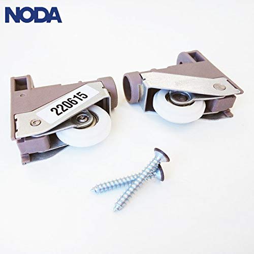 NODA MPP7 (successor to MPPX7) interior sliding door adjustable rollers for lower doors, set of two. Compatible primarily with 2000-2014 models. Repla