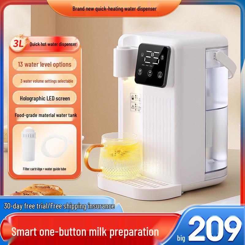 Dual-Use Desktop Water Dispenser: Cold & Instant Hot Water Purifier with 3-Second Rapid Heating