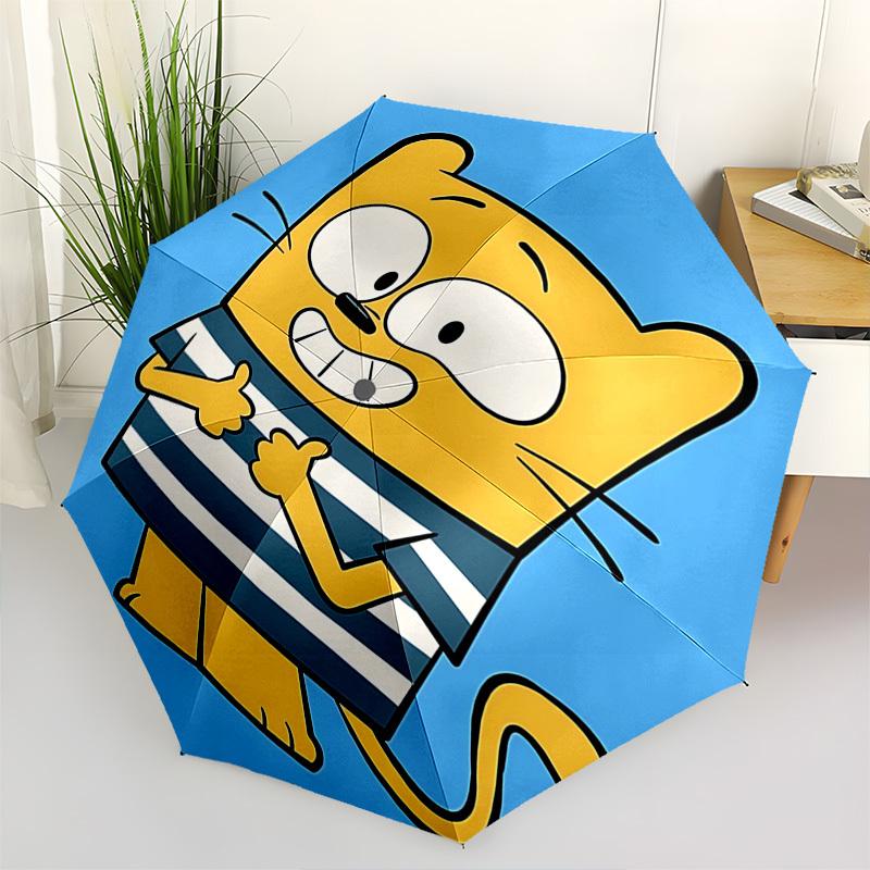 

Cat, CartoonThemed Automatic Opening and Closing Umbrella 8 Ribs, Suitable for Leisure and Going Out, Outdoor Accessory, Gothic Style, Fas