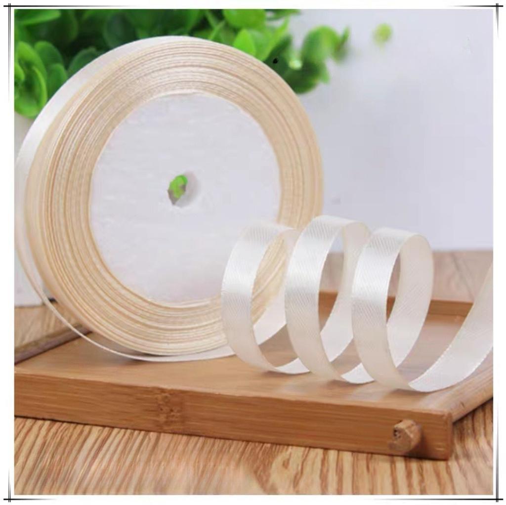 Wholesale 22 Meter/roll Stain Ribbon 1CM Polyester Ribbon for Gift Packing Wedding Party Decoration DIY Handmade Craft Supplies