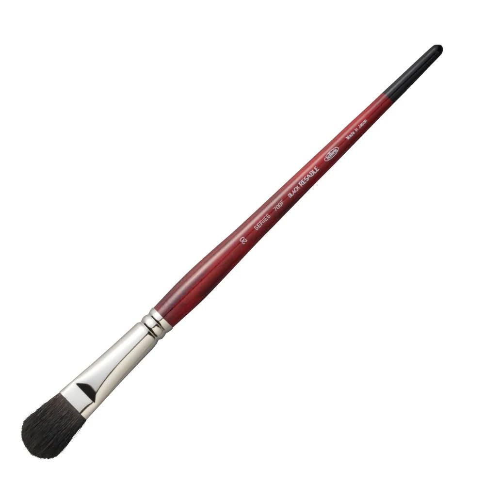

Holbein Watercolor Paint Brush Black Resable 700F Filbert 20 204111 No. чёрный