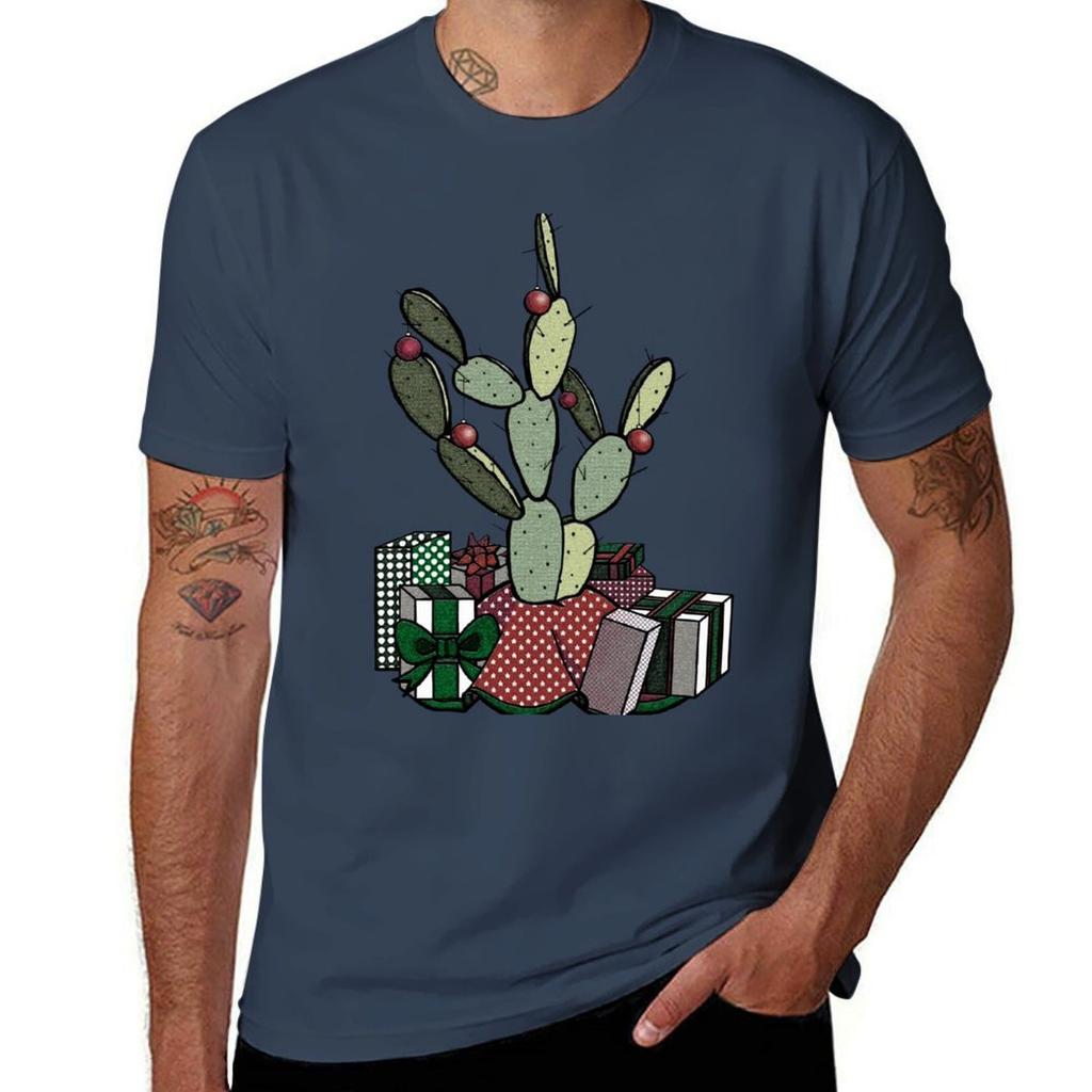 The Christmas Cactus Tree Tshirt Moisture Wicking Athletic Tshirt