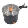 500W 1,6L Bærbar elektrisk koker med sammenleggbart håndtak Varm gryte for leirhybel Avtakbar Multi