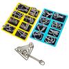 8pcs/Set Materials Metal Montessori Puzzle Wire IQ Mind Brain Teaser Puzzles for Children Adults Anti-Stress Reliever Toys Gifts