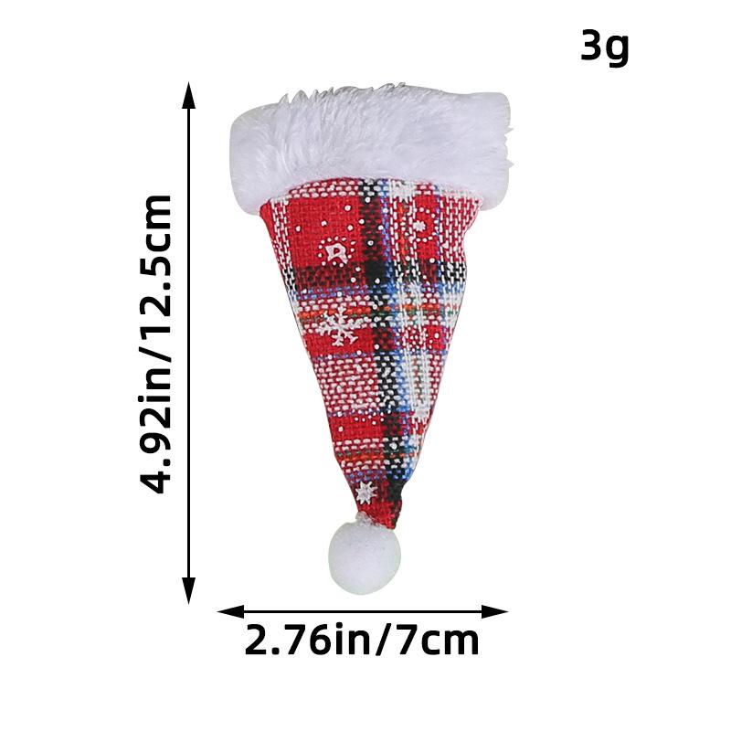 Festive Christmas Knife & Fork Set with Sequin Hat Decorations