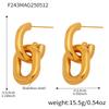 Qiong Yao High-Quality Stainless Steel U-Shaped Geometric Earrings
