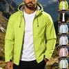 Men's Breathable Lightweight Windproof Hiking Rain Jacket for Outdoor Running