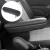 1pc Black Left Front Seat Armrest Inboard For 2016- Fiat 500 L4 1.4L Premium PU Elbow Support Pad 6BV31KRLAA 6BV48KRLAA