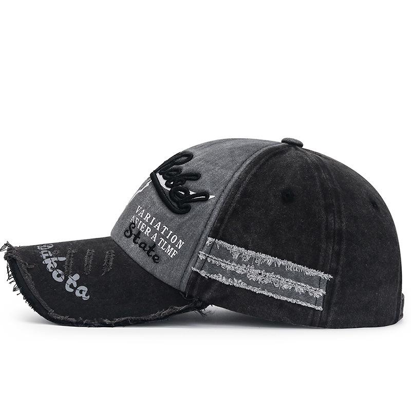Spring and Autumn Seasons Coated Washed Baseball Cap Five Pieces Adjusting Flash Damaged Old Sun Cap Spot Foreign Trade Cap