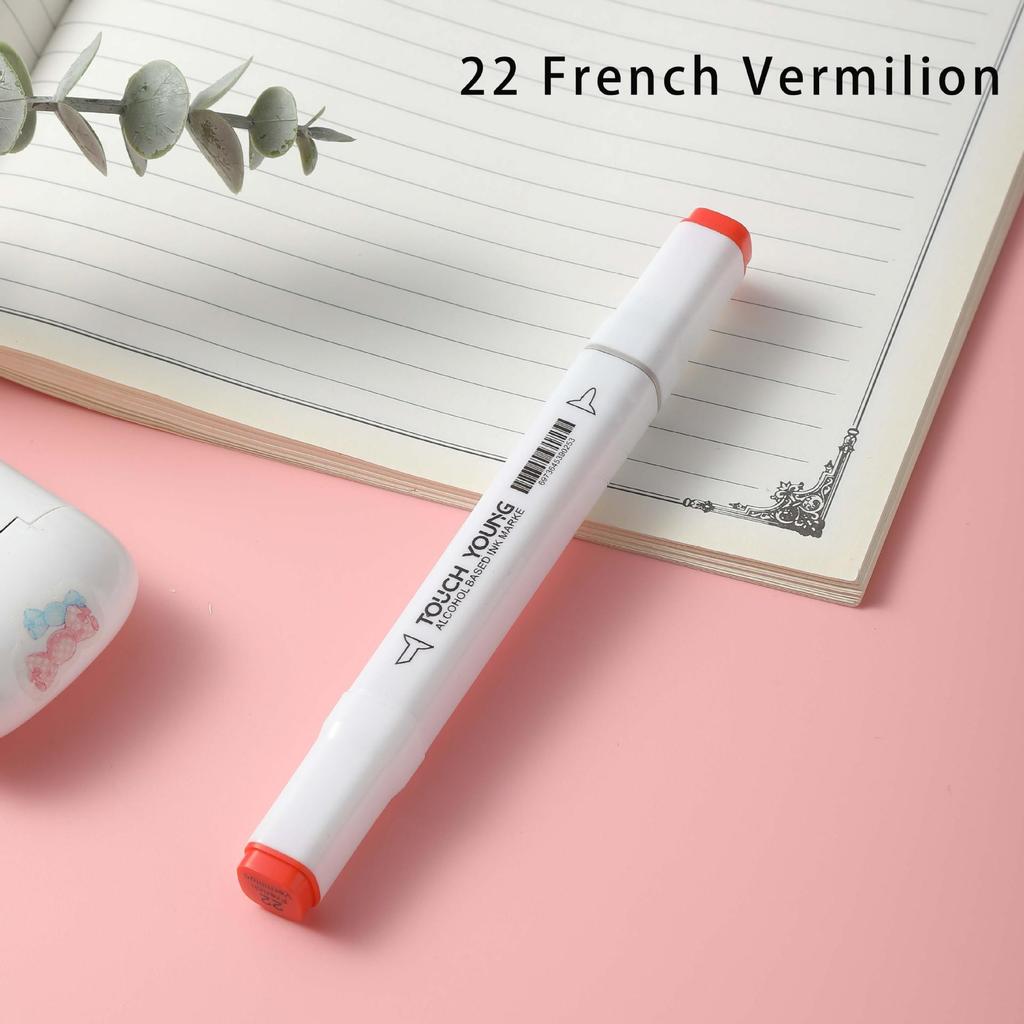 6th Gen Double Tip White Square Barrel Oil-Based Marker for Drawing & Hand-Painting