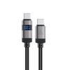 USB-C To USB-C Cable with Display 480mb/s 66w 1.2m - Black